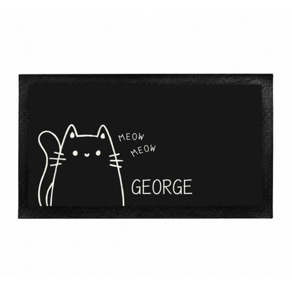 Personalised Cartoon Cat Bowl Mat