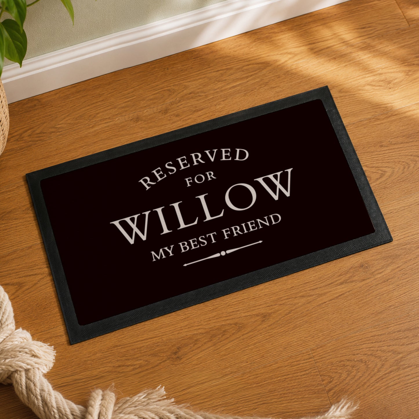 Personalised Reserved For Pet Bowl Mat
