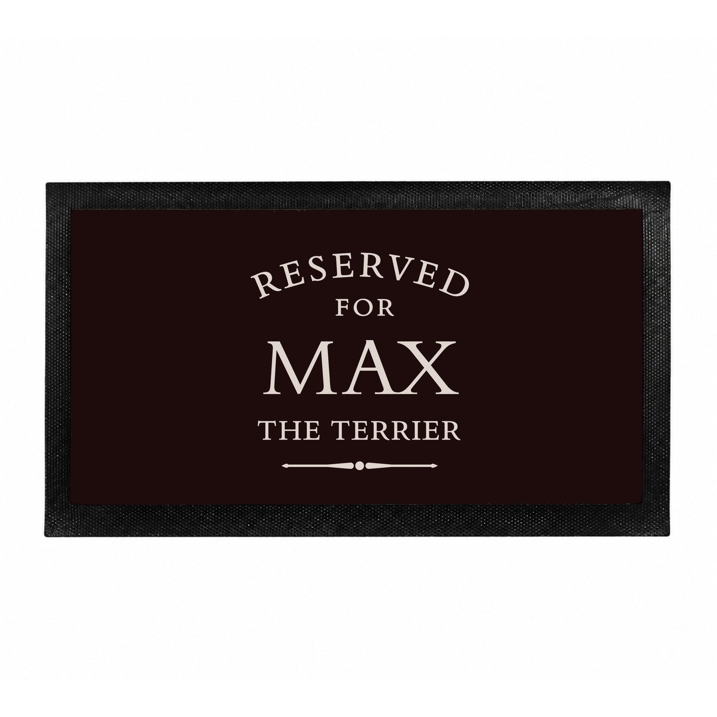 Personalised Reserved For Pet Bowl Mat