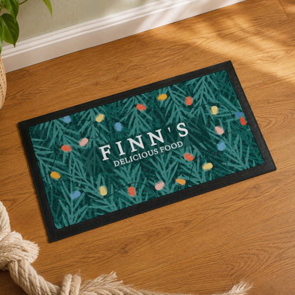 Personalised Christmas Pet Bowl Mat