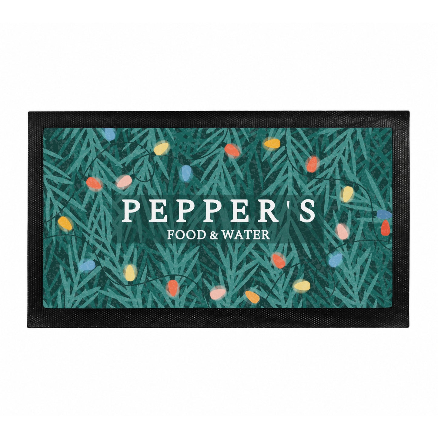 Personalised Christmas Pet Bowl Mat
