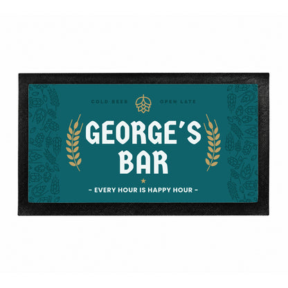 Personalised Beer Bar Mat
