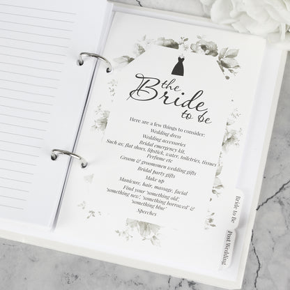 Personalised Floral Wedding Planner