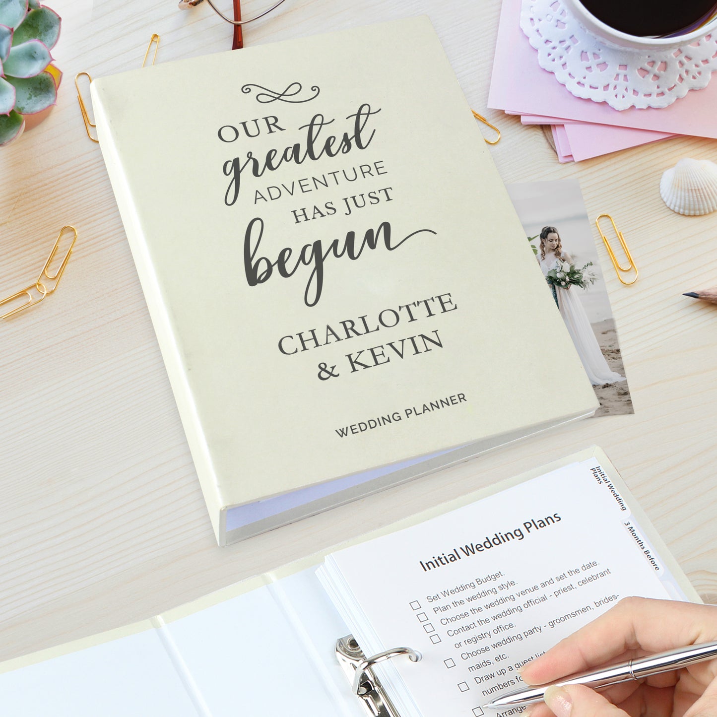 Personalised Our Greatest Adventure Wedding Planner