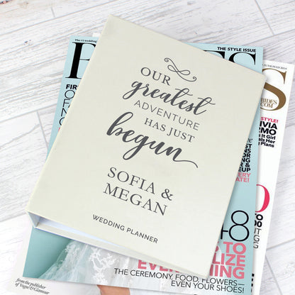 Personalised Our Greatest Adventure Wedding Planner