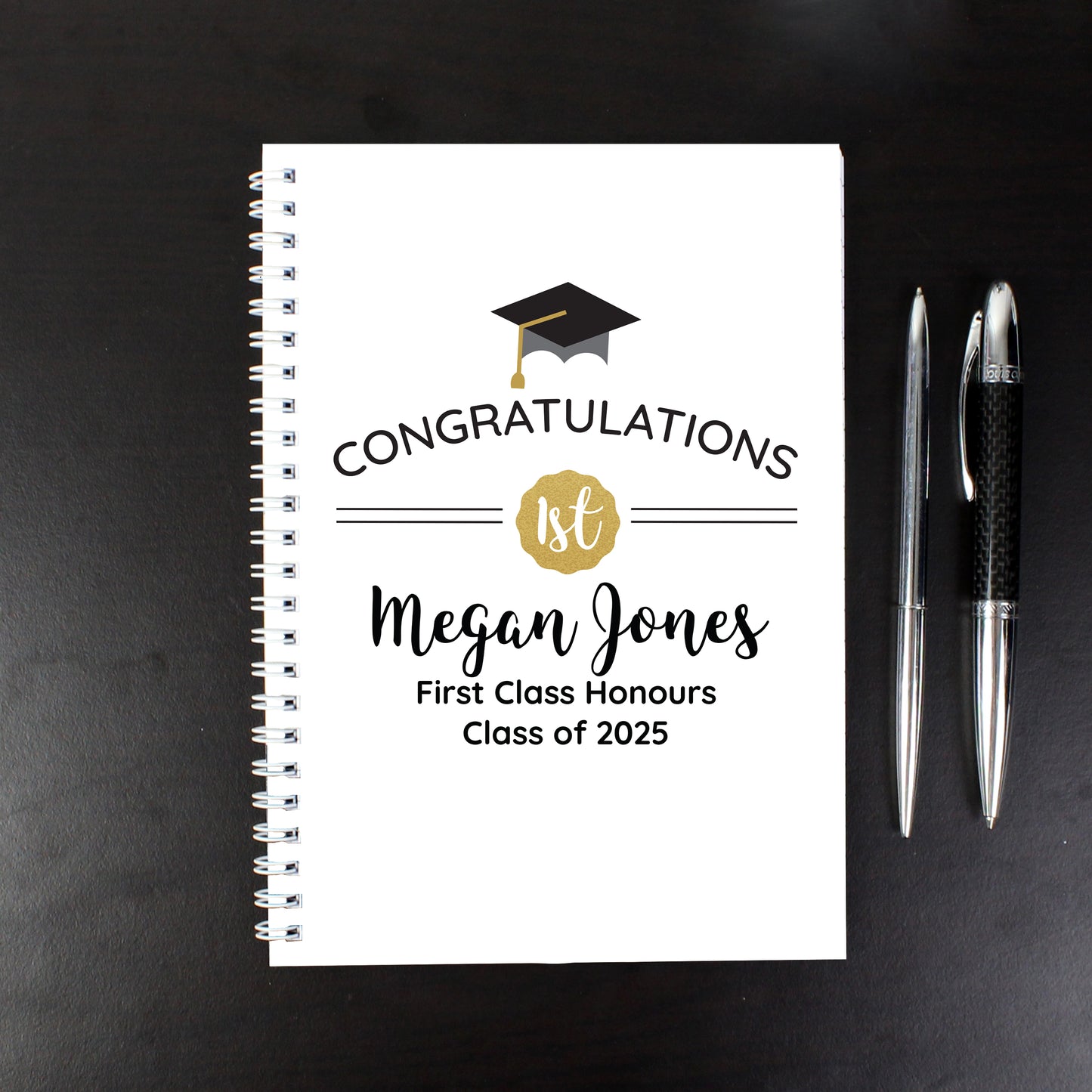 Personalised Graduation A5 Notebook