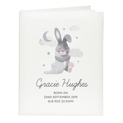 Personalised Baby Bunny Square Photo Album