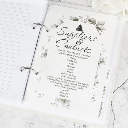 Personalised Botanical Wedding Planner