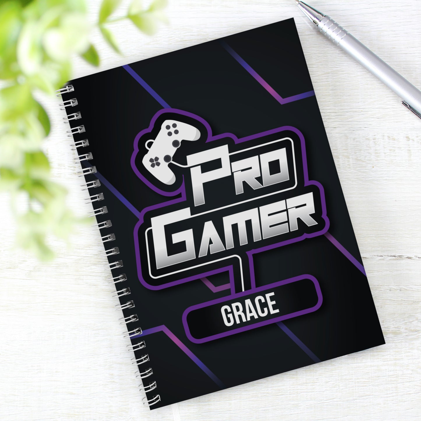 Personalised Pro Gamer A5 Notebook