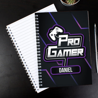 Personalised Pro Gamer A5 Notebook