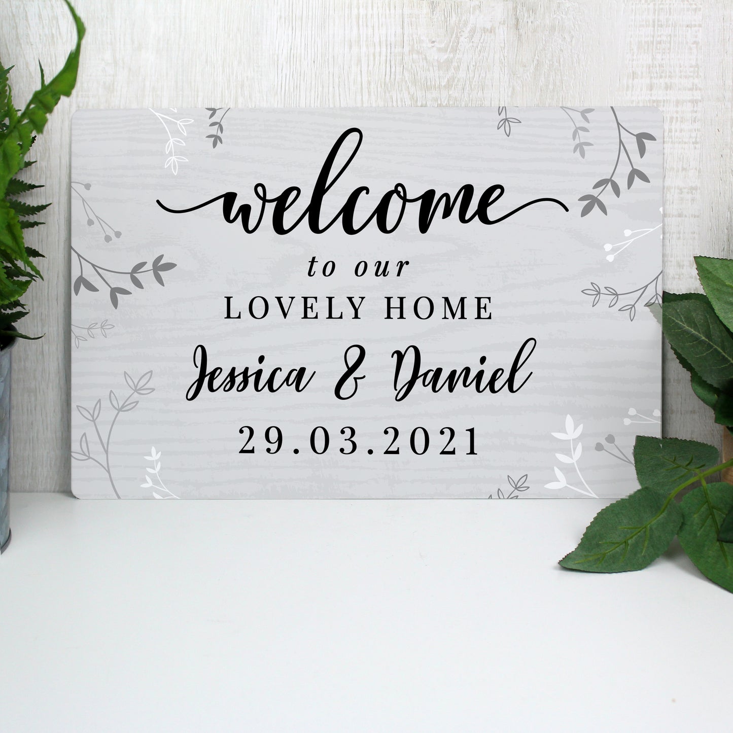 Personalised Welcome Metal Sign