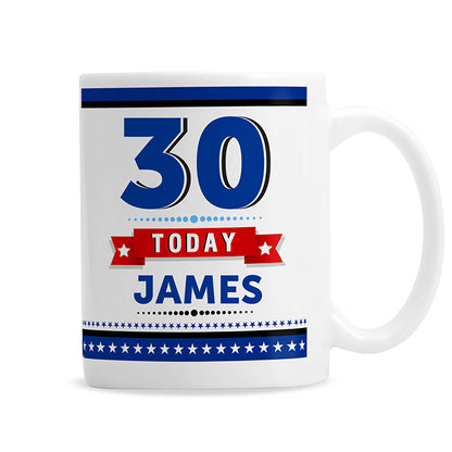 Personalised Birthday Star Mug