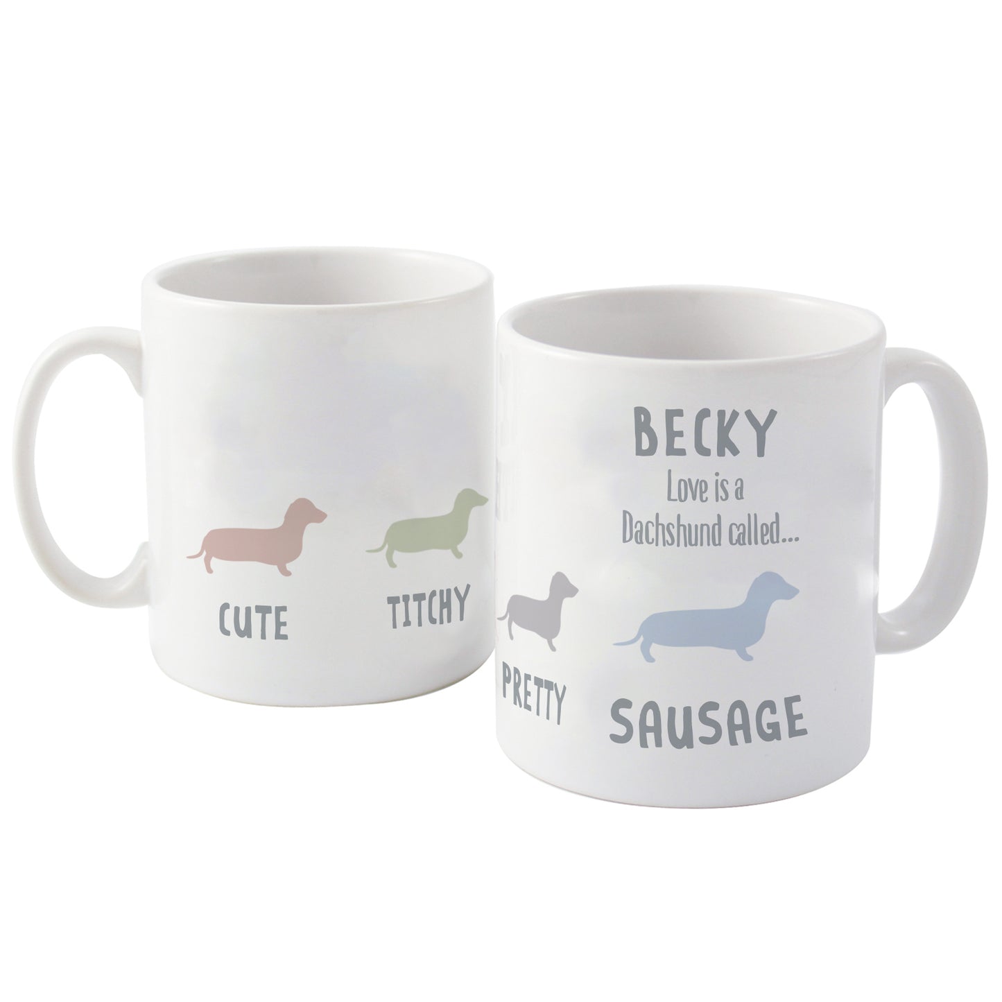 Personalised Dachshund Dog Breed Mug