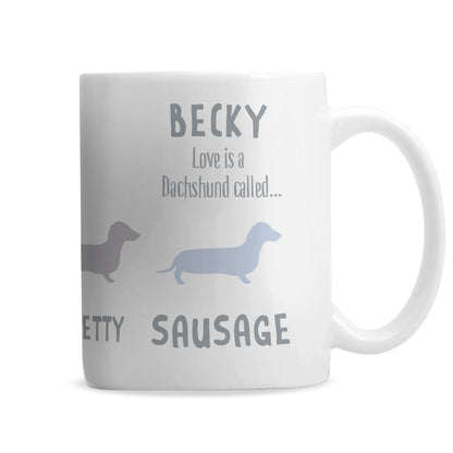 Personalised Dachshund Dog Breed Mug