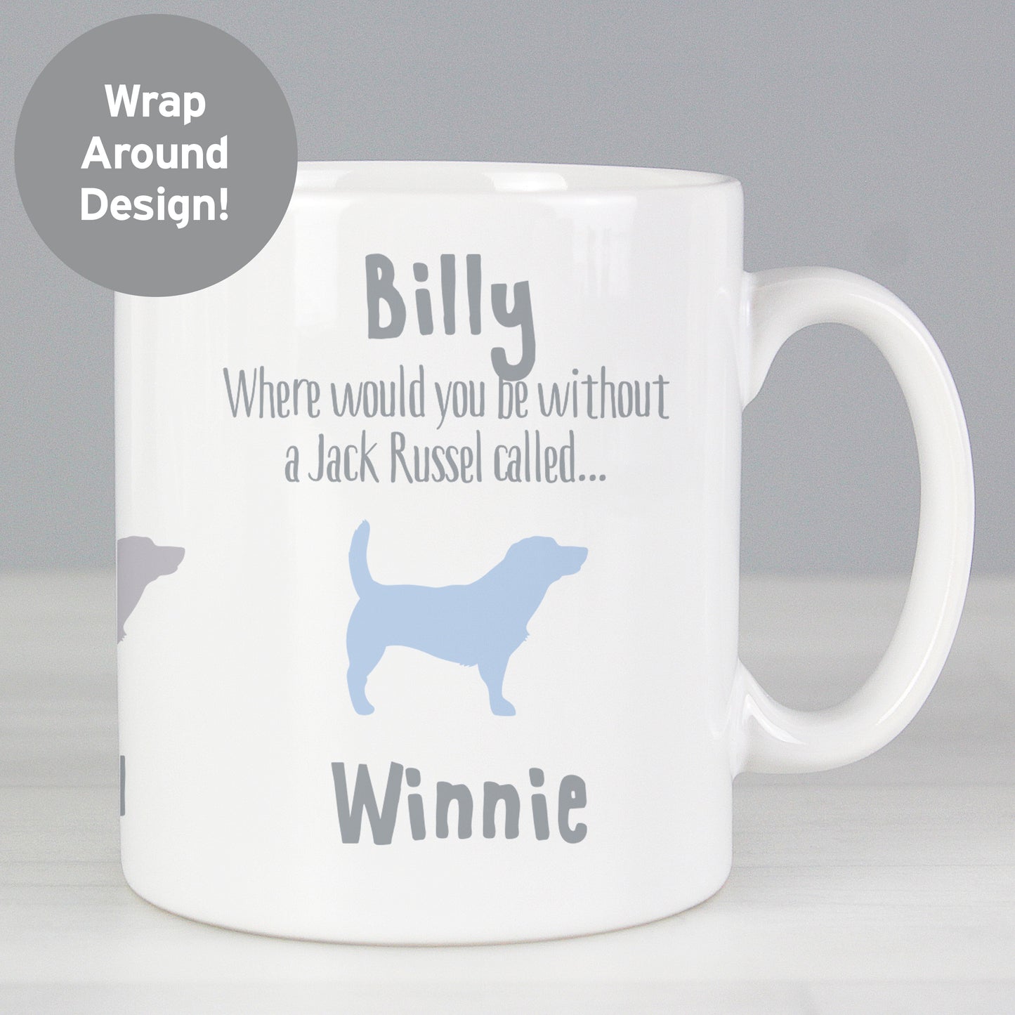 Personalised Jack Russell Dog Breed Mug