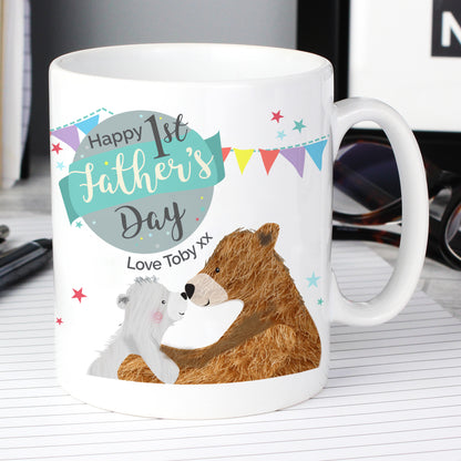 Personalised 1st Father's Day Daddy Bear Mug