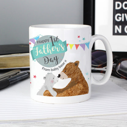 Personalised 1st Father's Day Daddy Bear Mug