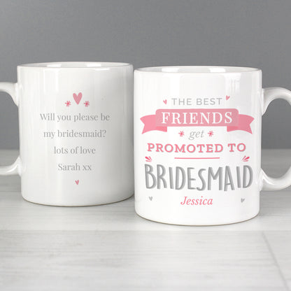 Personalised Pink Promoted To Mug