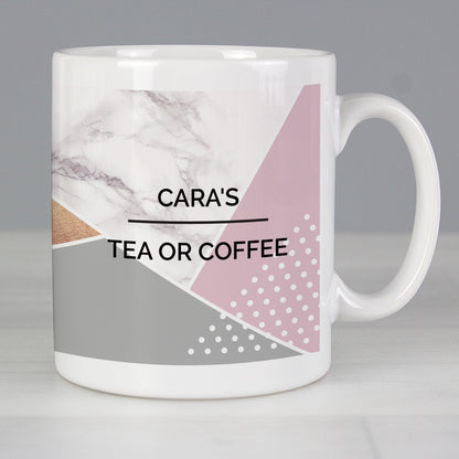 Personalised Geometric Mug