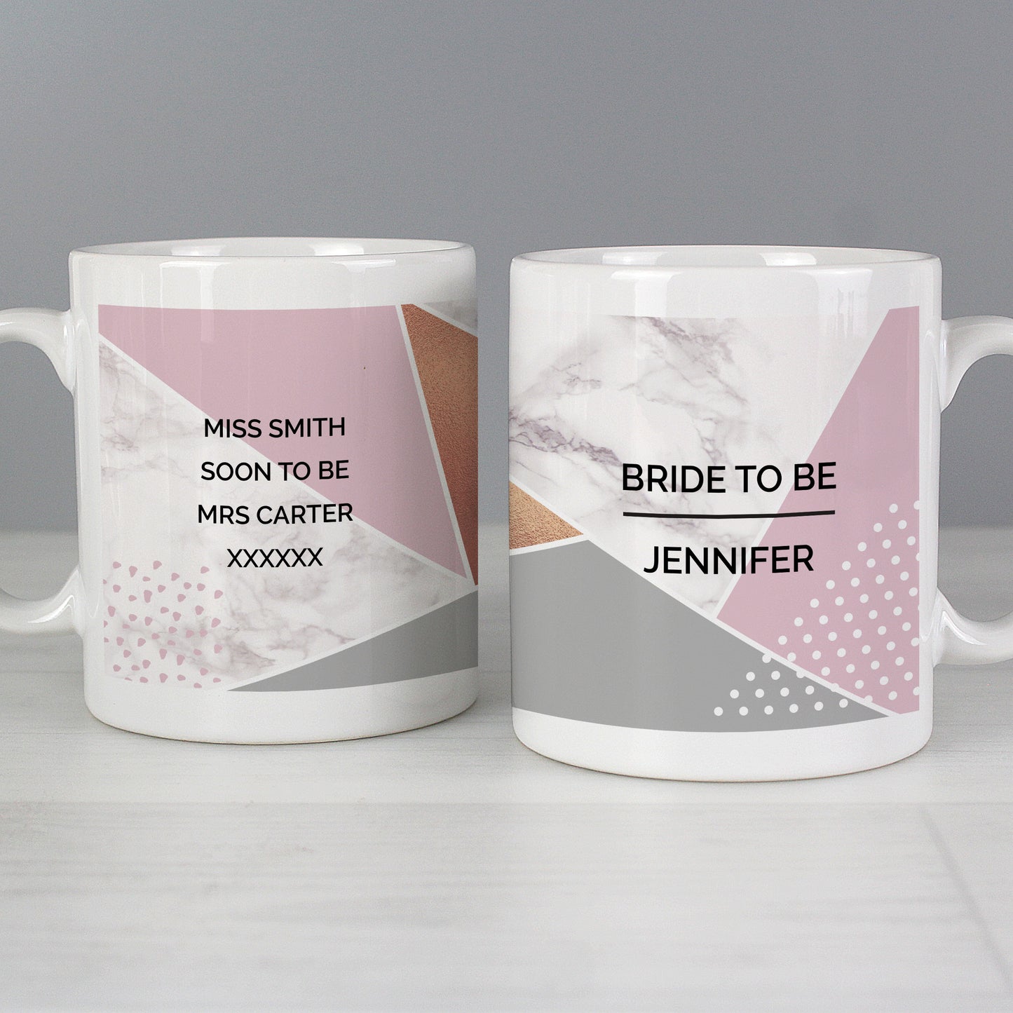 Personalised Geometric Mug