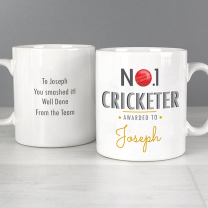 Personalised No.1 Cricketer Mug