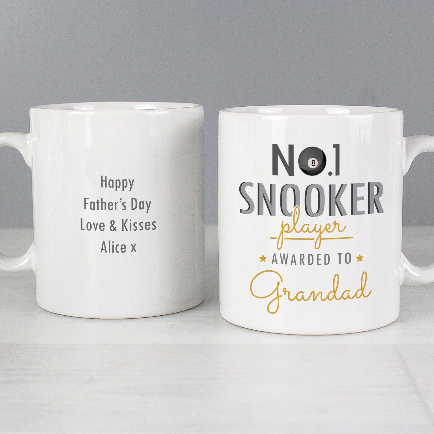 Personalised No.1 Snooker Player Mug