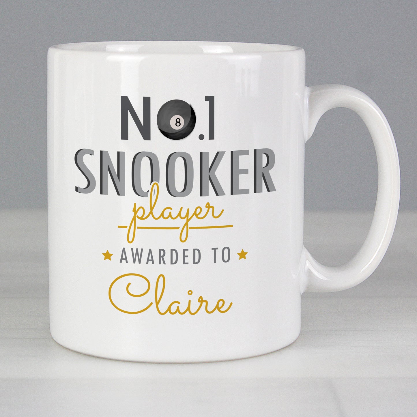 Personalised No.1 Snooker Player Mug