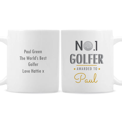 Personalised No.1 Golfer Mug