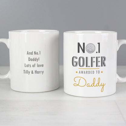 Personalised No.1 Golfer Mug