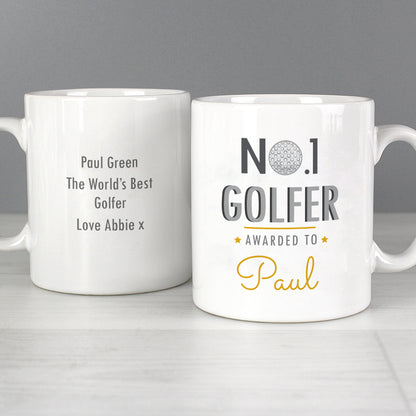 Personalised No.1 Golfer Mug