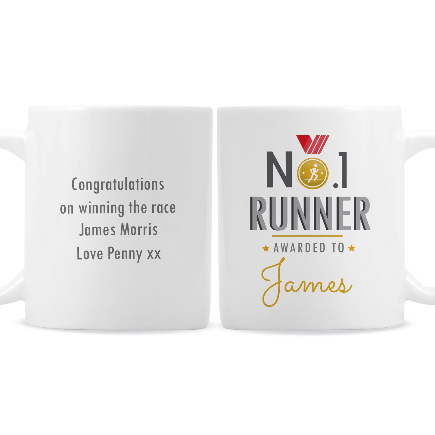 Personalised No.1 Runner Mug