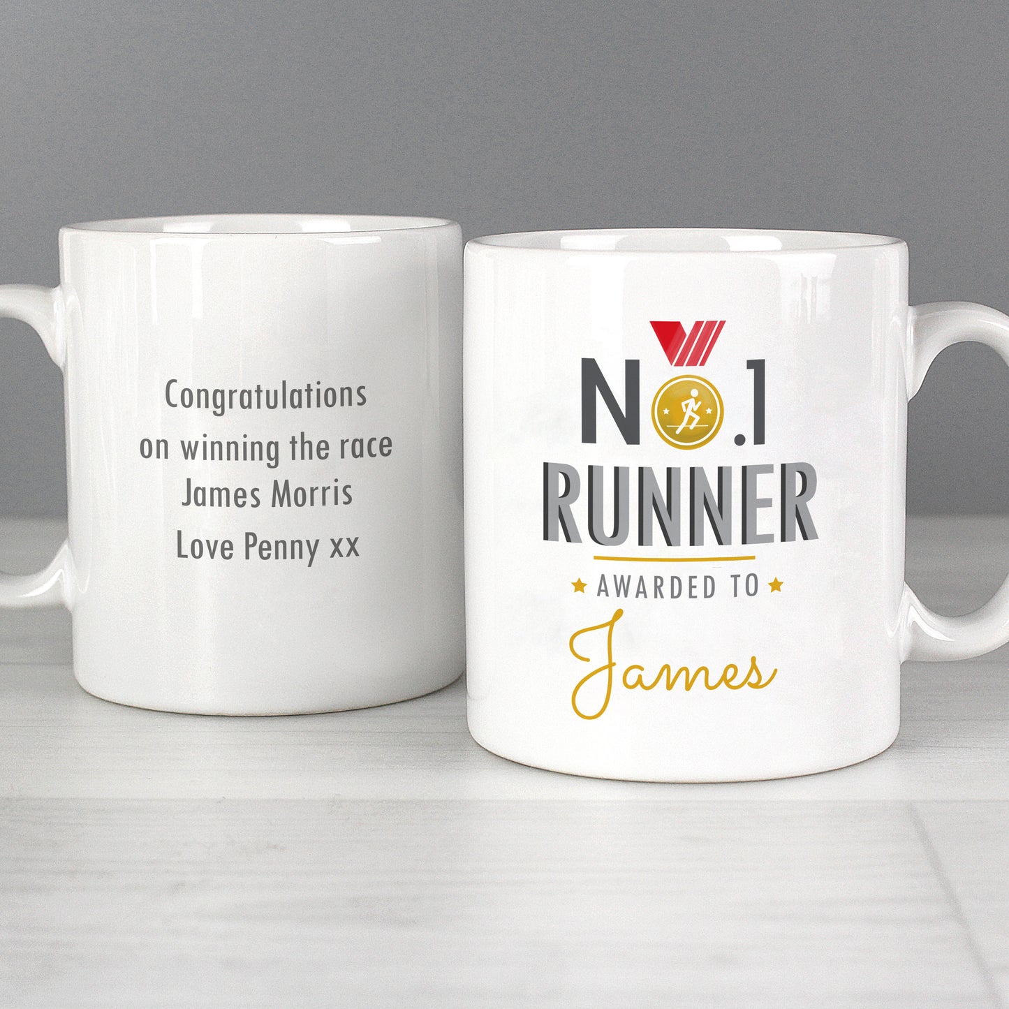 Personalised No.1 Runner Mug