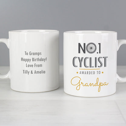 Personalised No.1 Cyclist Mug