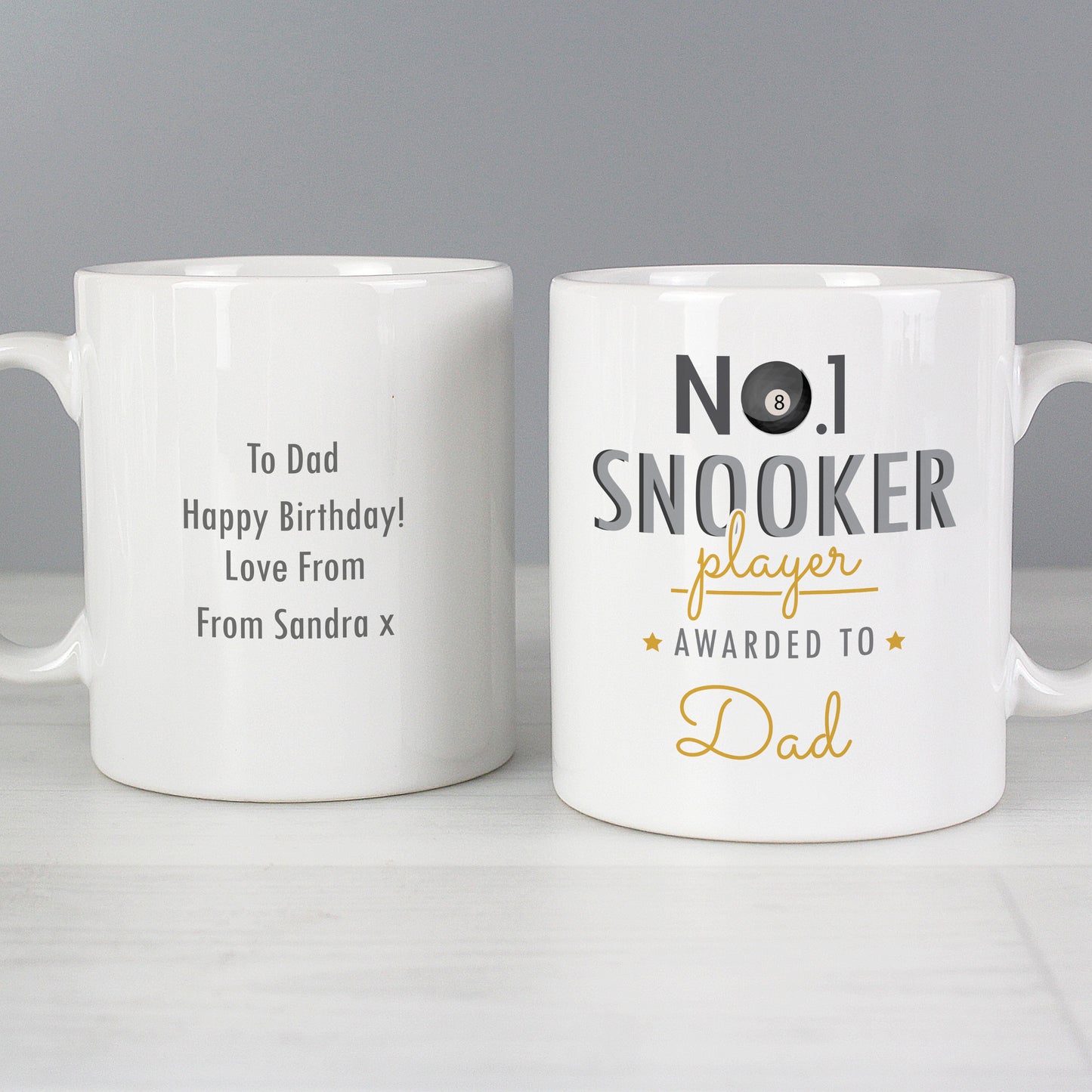 Personalised No.1 Snooker Fan Mug