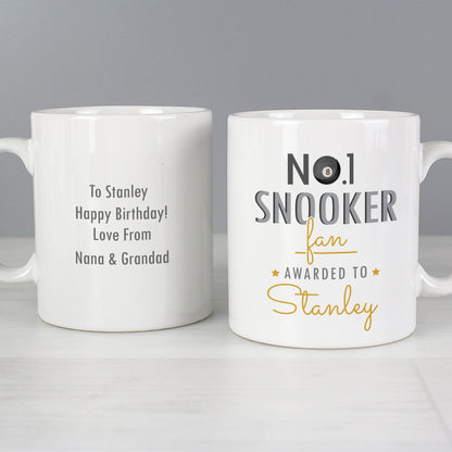 Personalised No.1 Snooker Fan Mug