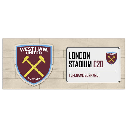 West Ham United FC Street Sign Mug