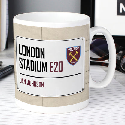 West Ham United FC Street Sign Mug