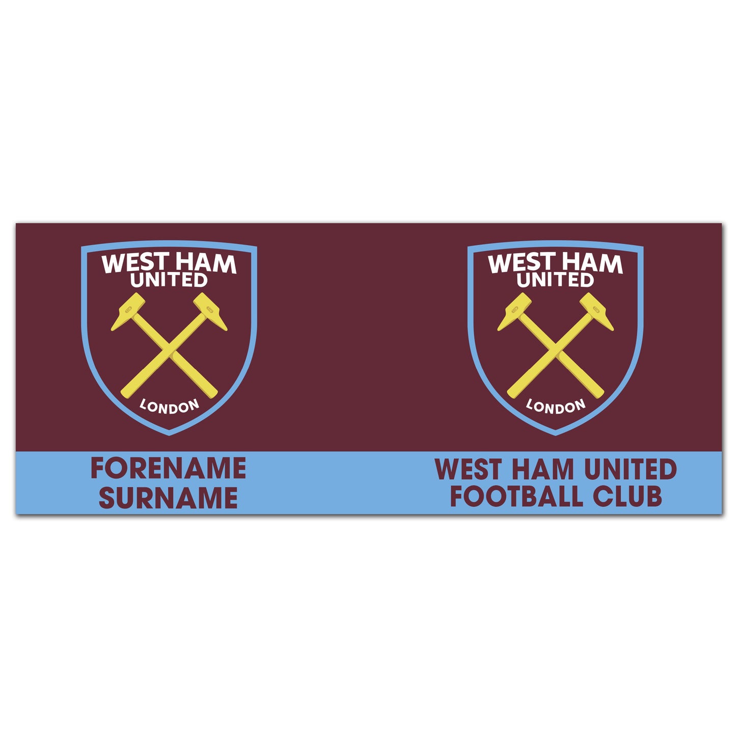 West Ham United FC Bold Crest Mug