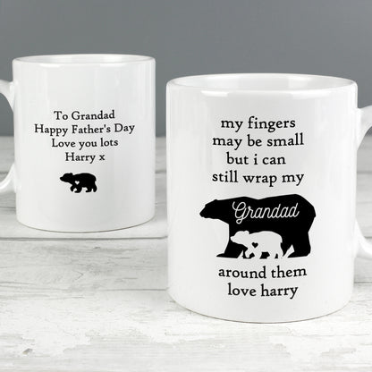 Personalised My Fingers May Be Small Bears Mug