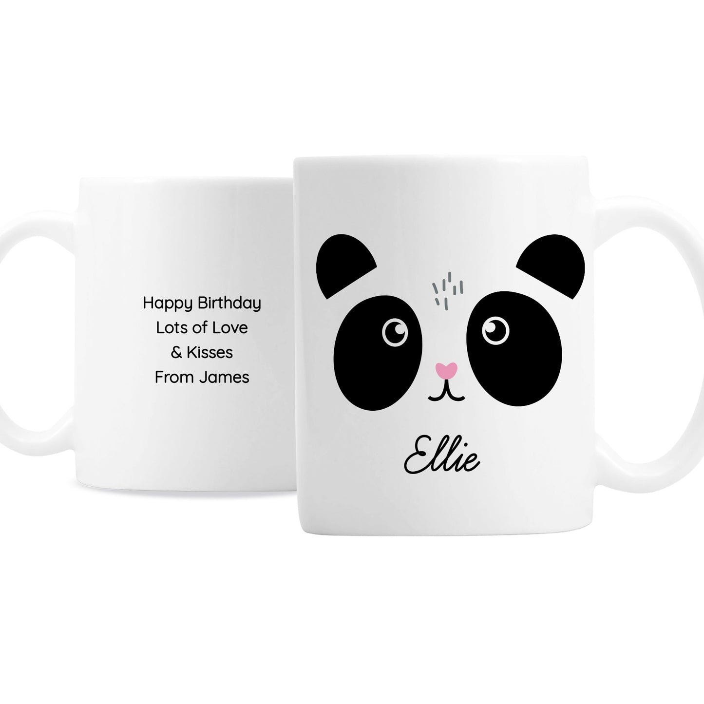 Personalised Cute Panda Face Mug