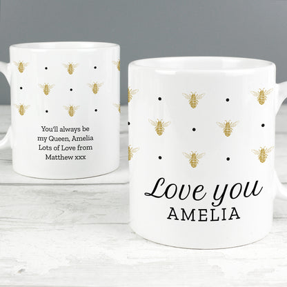 Personalised Queen Bee Mug