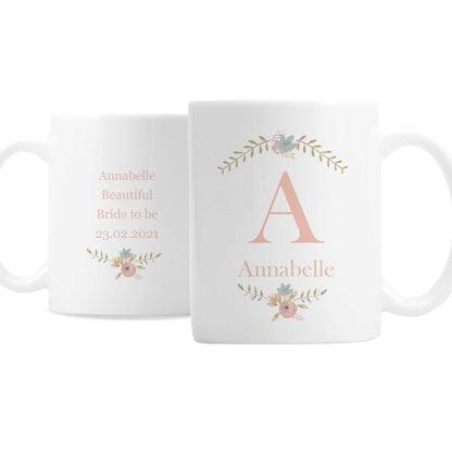 Personalised Floral Bouquet Mug