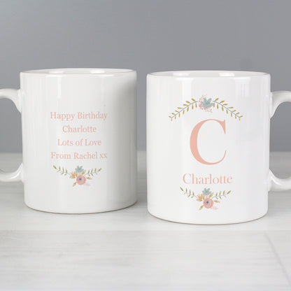 Personalised Floral Bouquet Mug