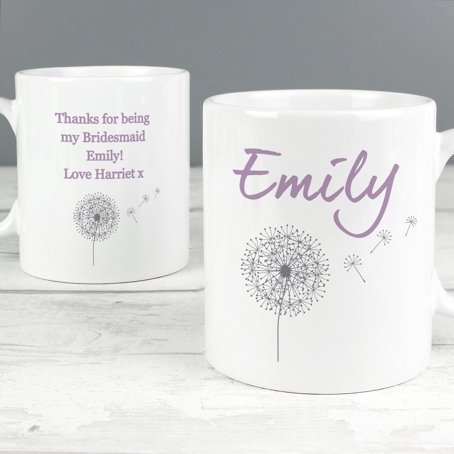 Personalised Dandelion Mug