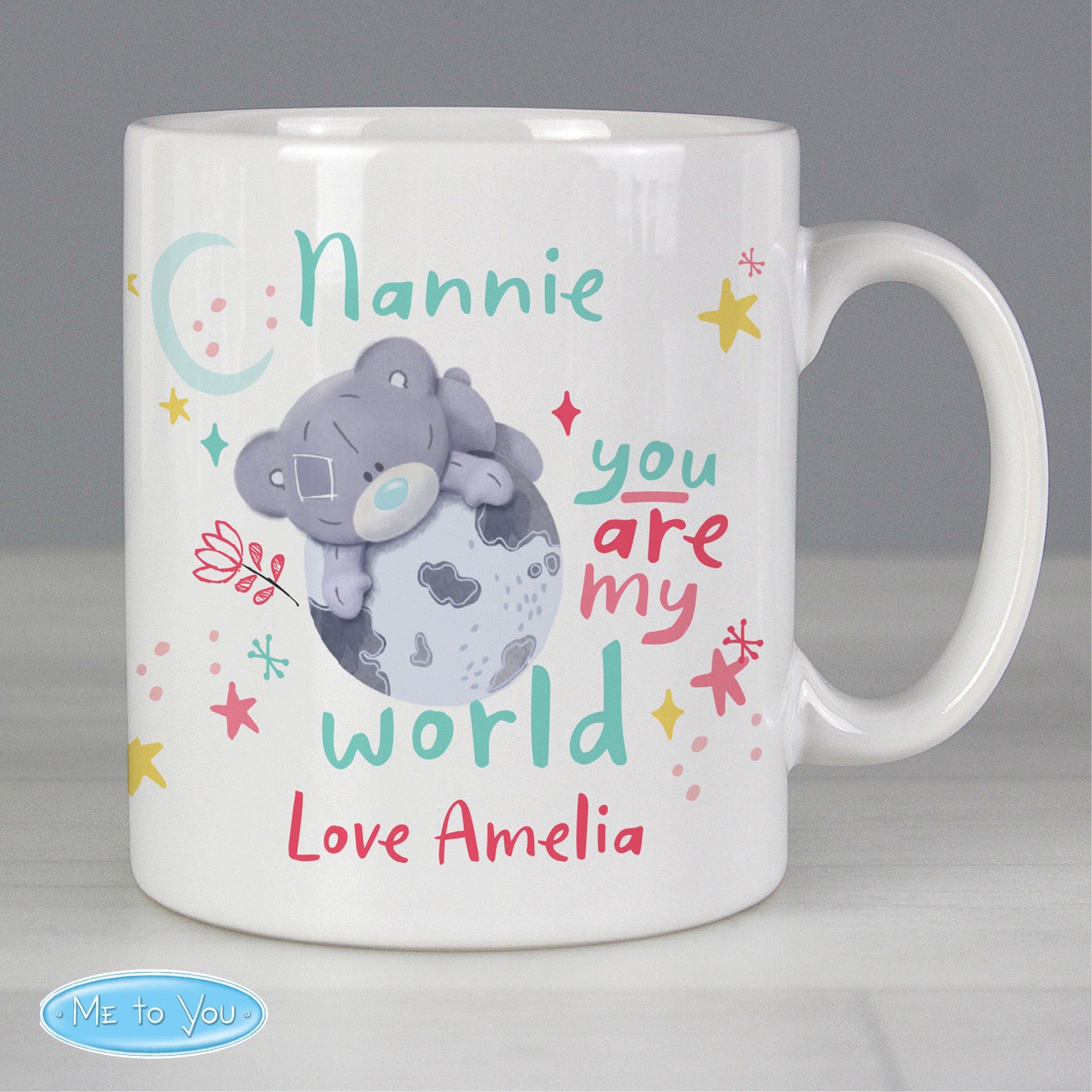 Personalised You Are My World Me To You Mug