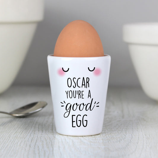 Personalised You're A Good Egg Cup