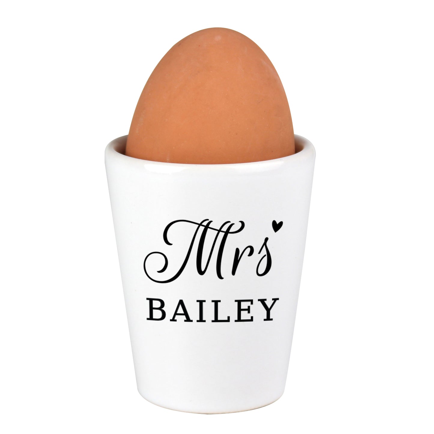 Personalised Mrs Egg Cup