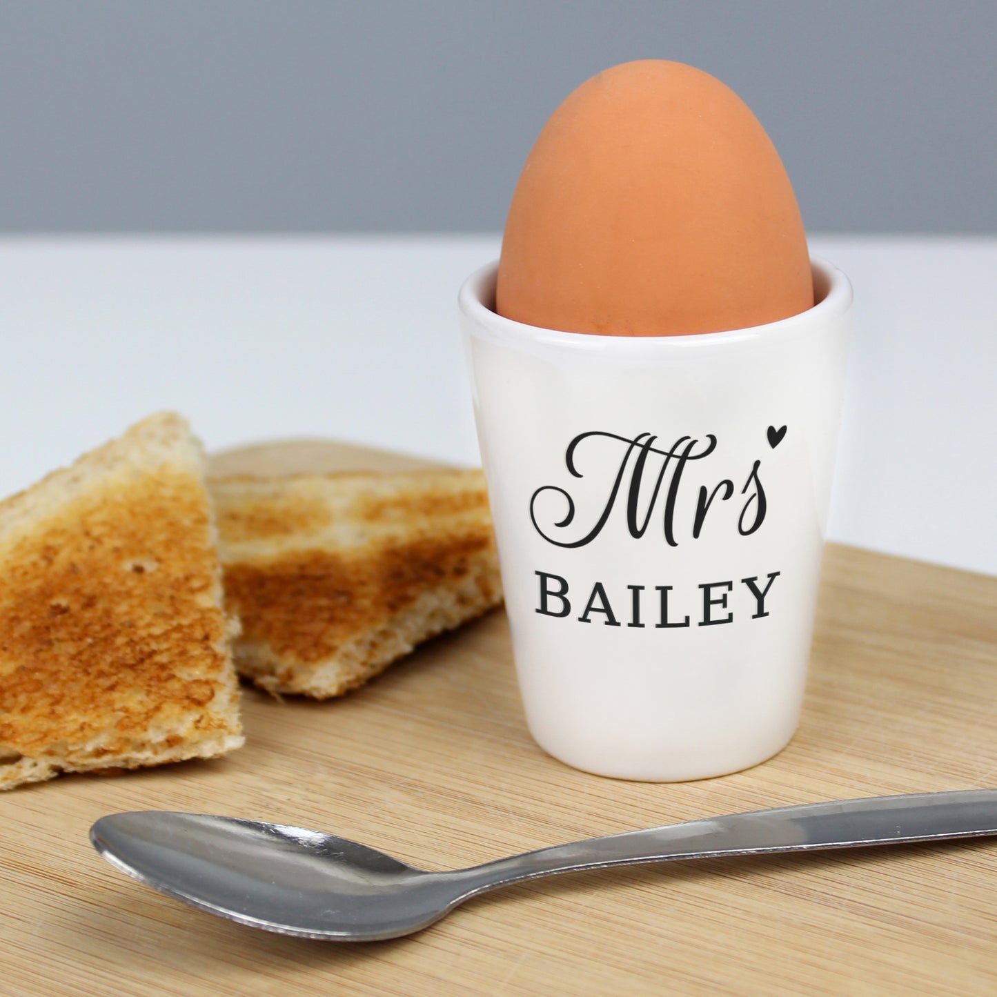 Personalised Mrs Egg Cup