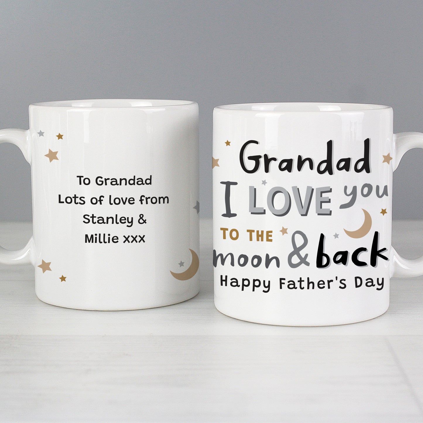 Personalised To the Moon and Back Mug