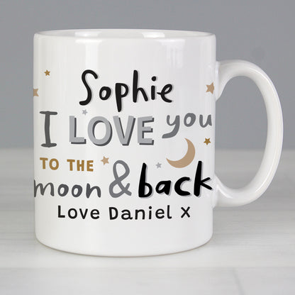 Personalised To the Moon and Back Mug